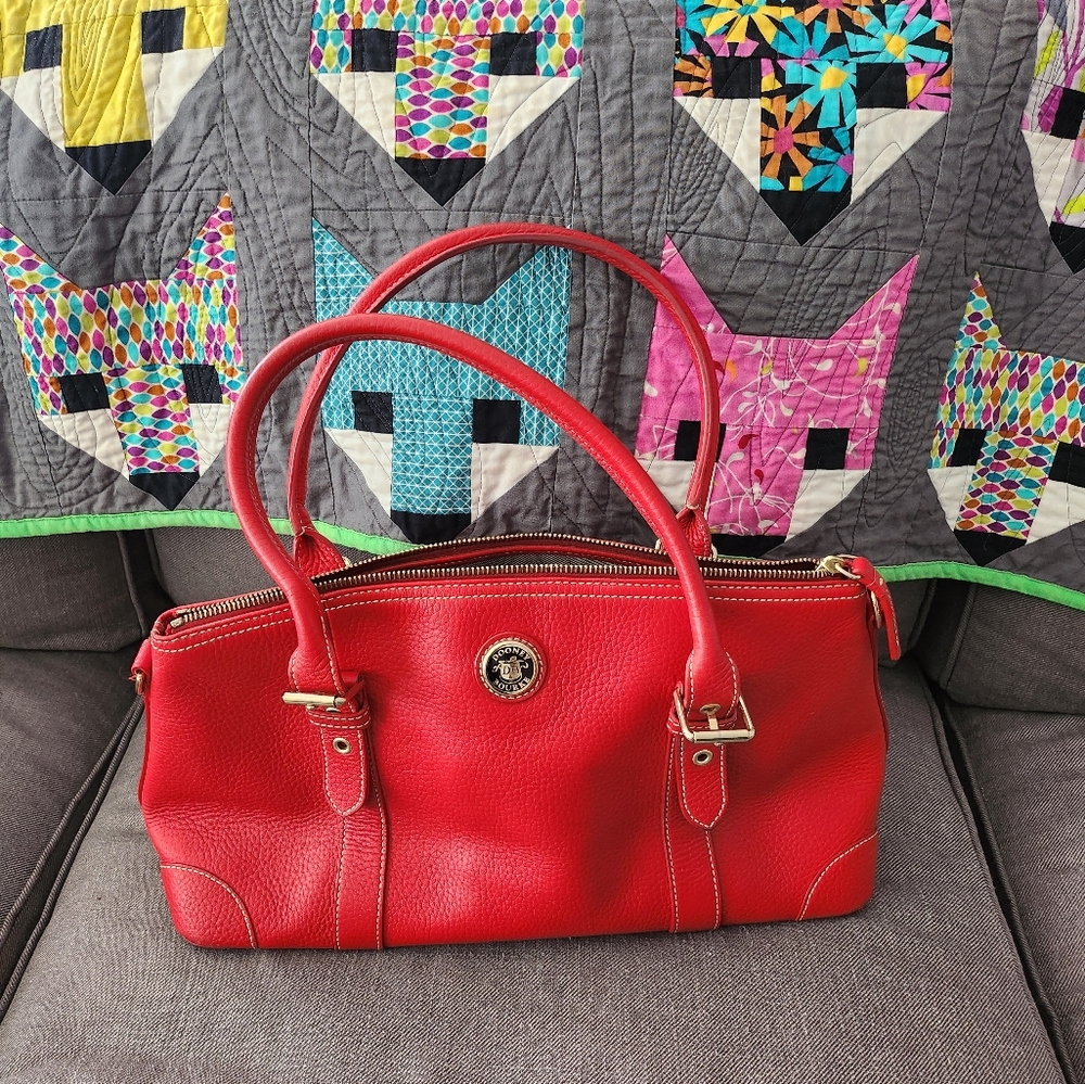 Vintage Dooney and Bourke  Red Leather Handbag